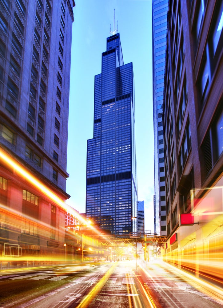 downtown Chicago and the Sears Tower